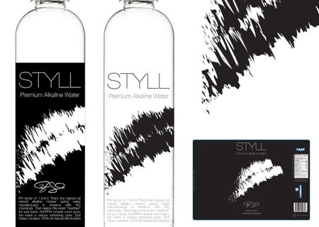 Beverage Branding & Label Design for STYLL Water portfolio work by DP1 DESIGN
