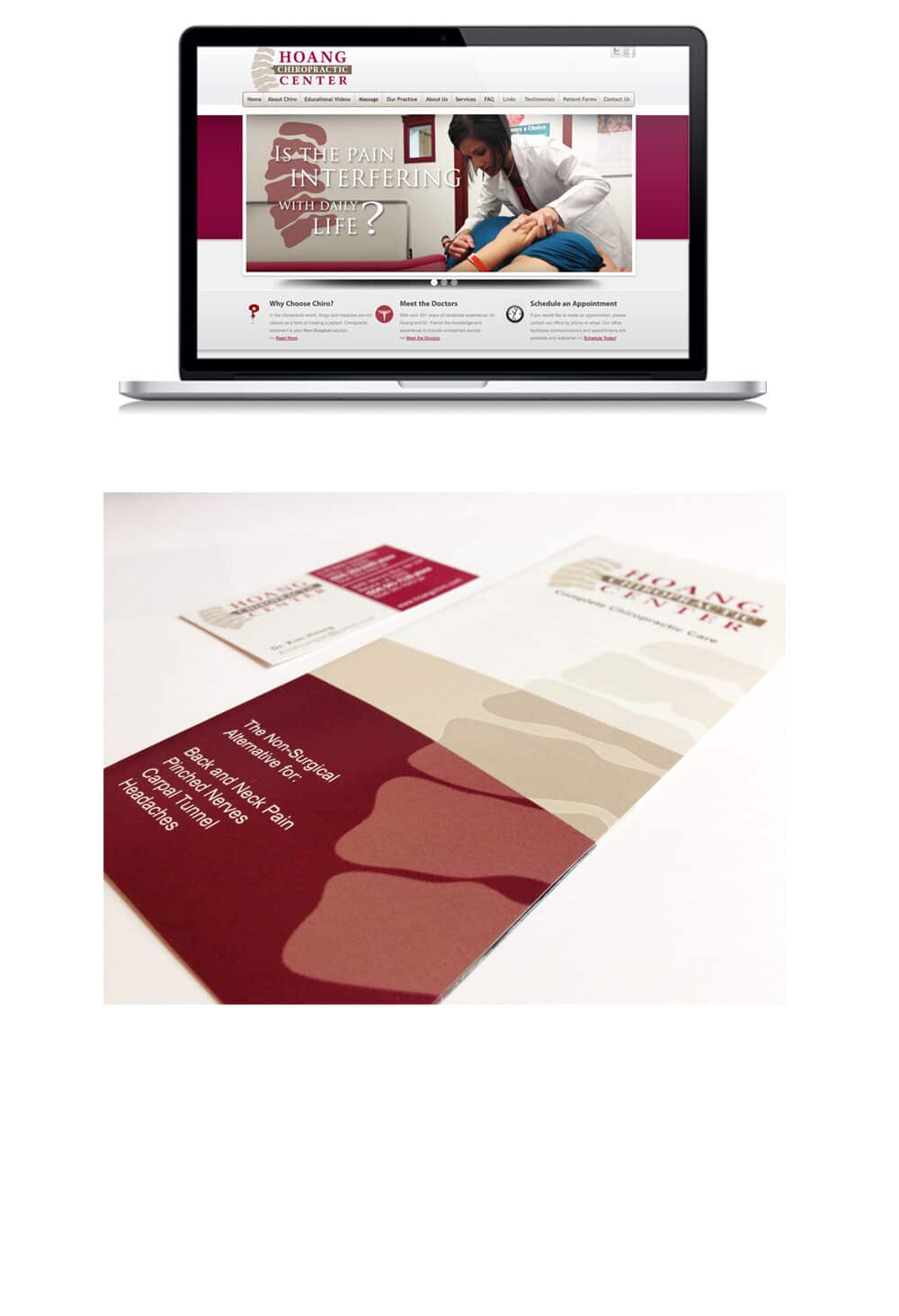 Hoang Chiropractic - project image from the DP1 DESIGN portfolio